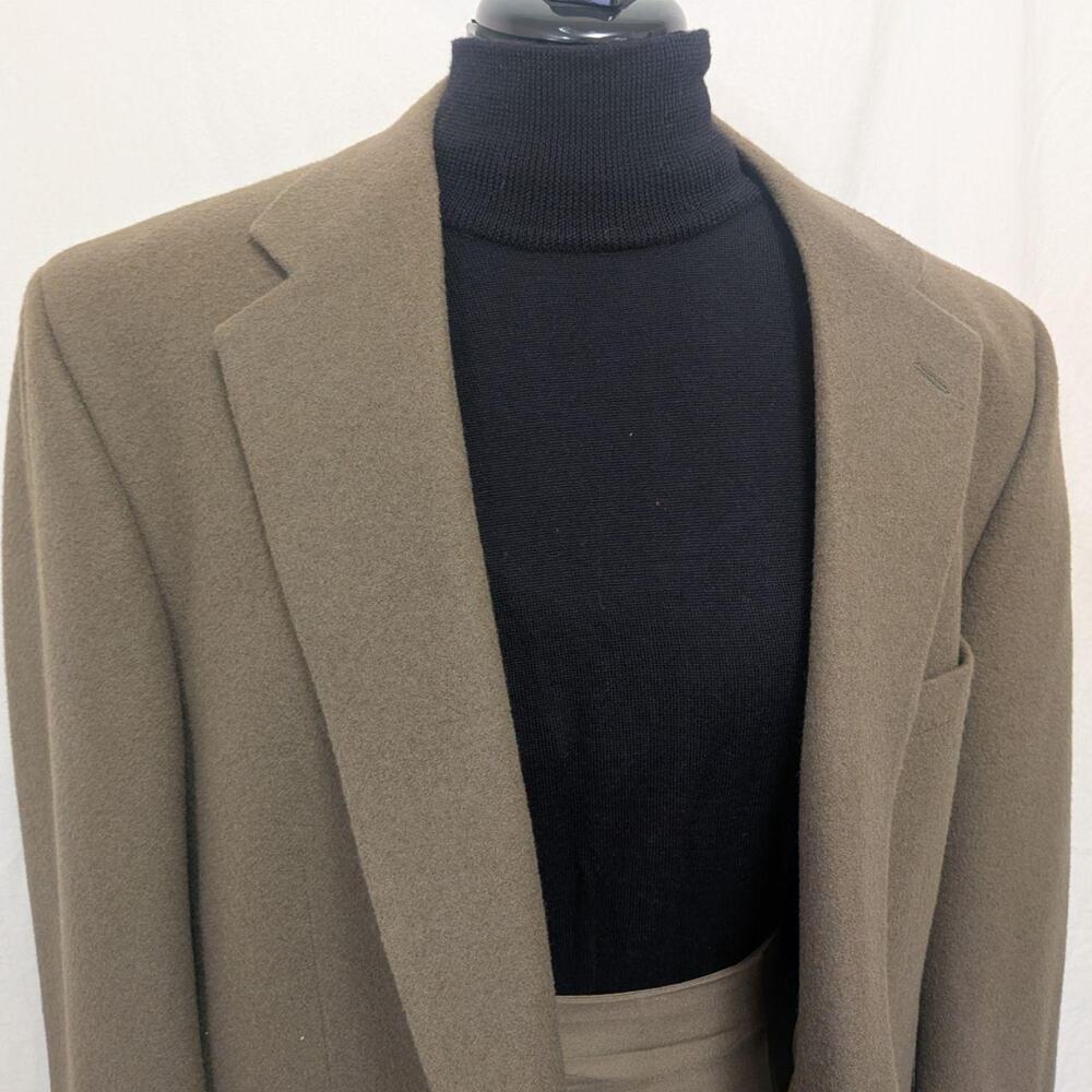 Vintage Grant Thomas for Lord & Taylor camel‑hair blazer, size approx 44R